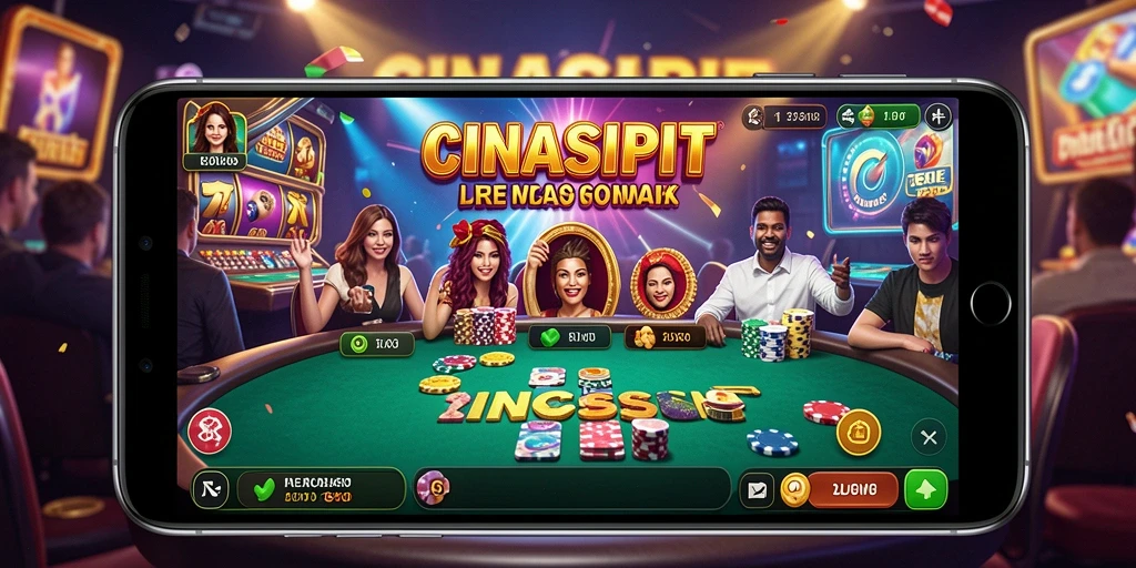 Tampilan permainan cinasipit yang menarik dan interaktif.