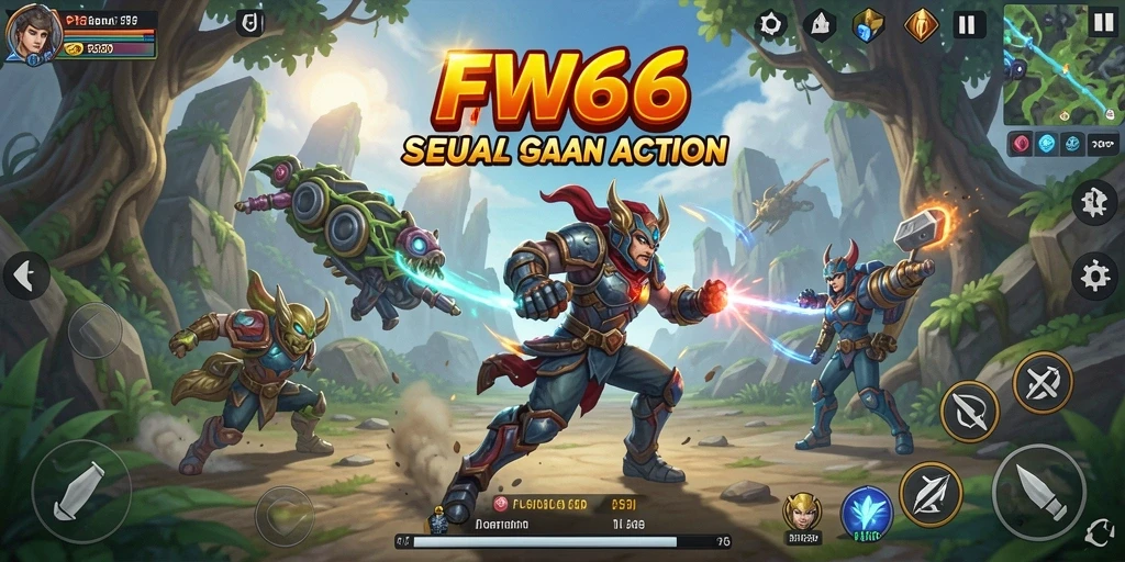 Screenshot menunjukkan aksi mendebarkan dari gameplay FW66.