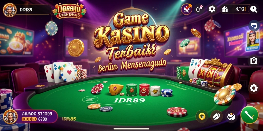 Tampilan menarik dari gameplay Kasino IDR89 dengan berbagai pilihan permainan.