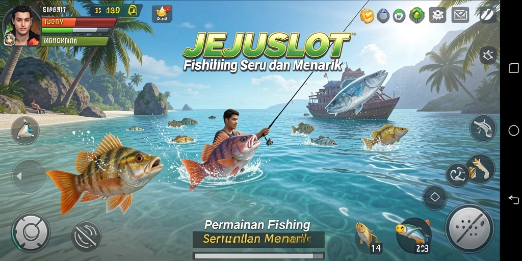 Tangkapan ikan besar di gameplay JEJUSLOT