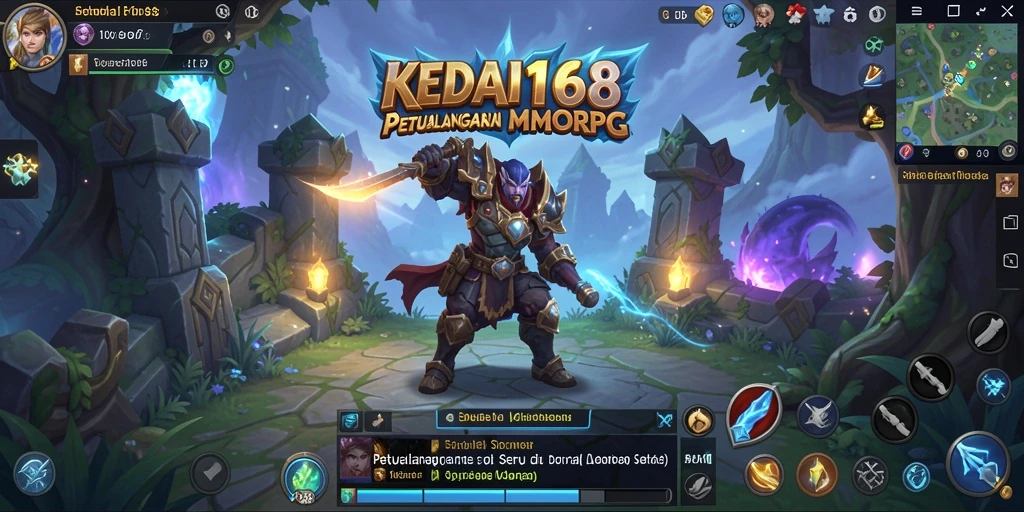 Gameplay KEDAI168 yang menarik di dunia MMORPG yang luas.