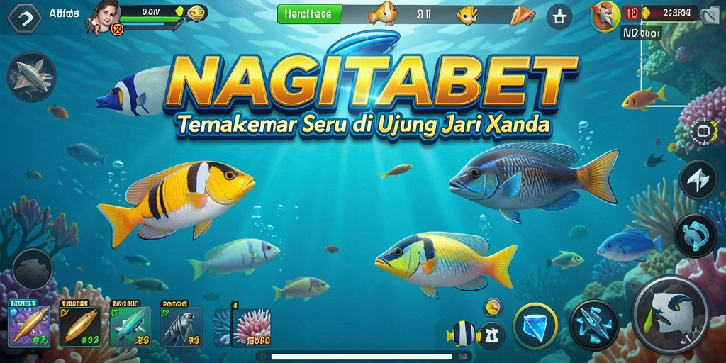 Tampilan gameplay Tembak Ikan yang menarik dan dinamis.