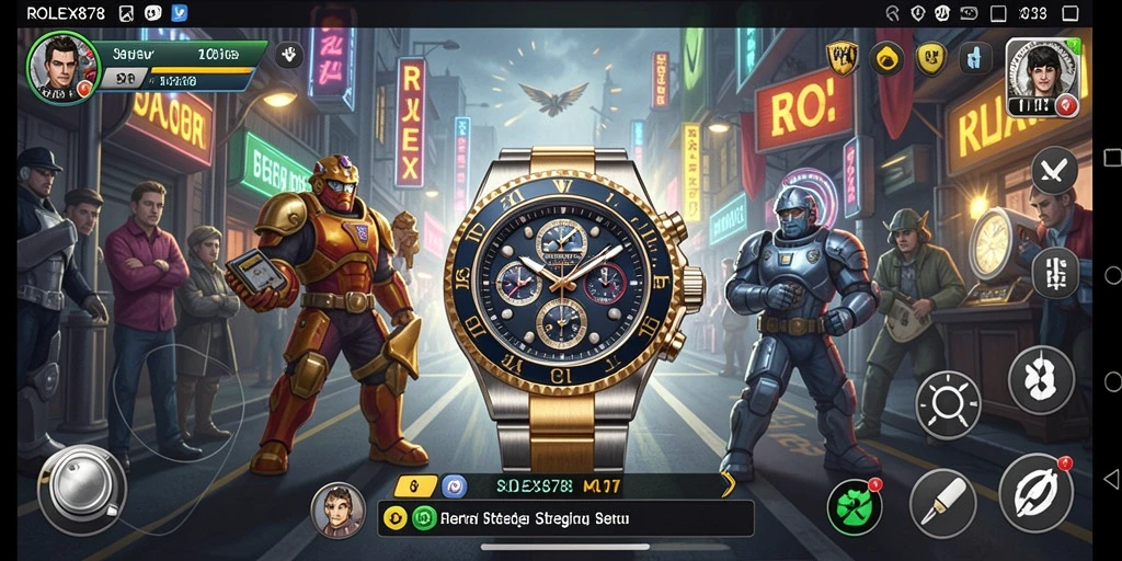 Tangkapan layar gameplay <strong>ROLEX878</strong> yang menunjukkan pertempuran taktis yang mendebarkan.