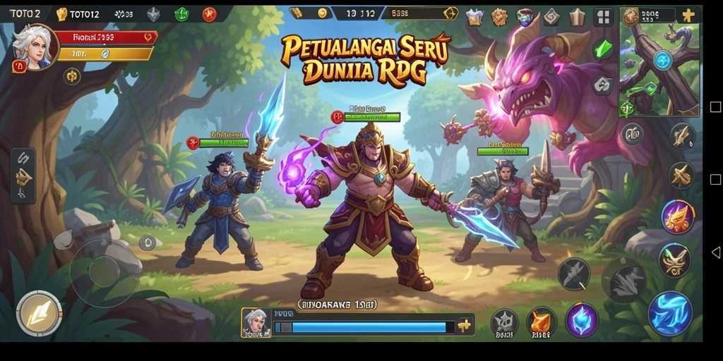 Tampilan gameplay RPG yang seru dan mendalam di TOTO12.