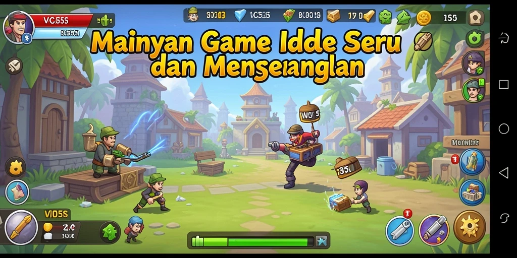 Gameplay VC55 yang menarik dengan elemen idle yang seru.