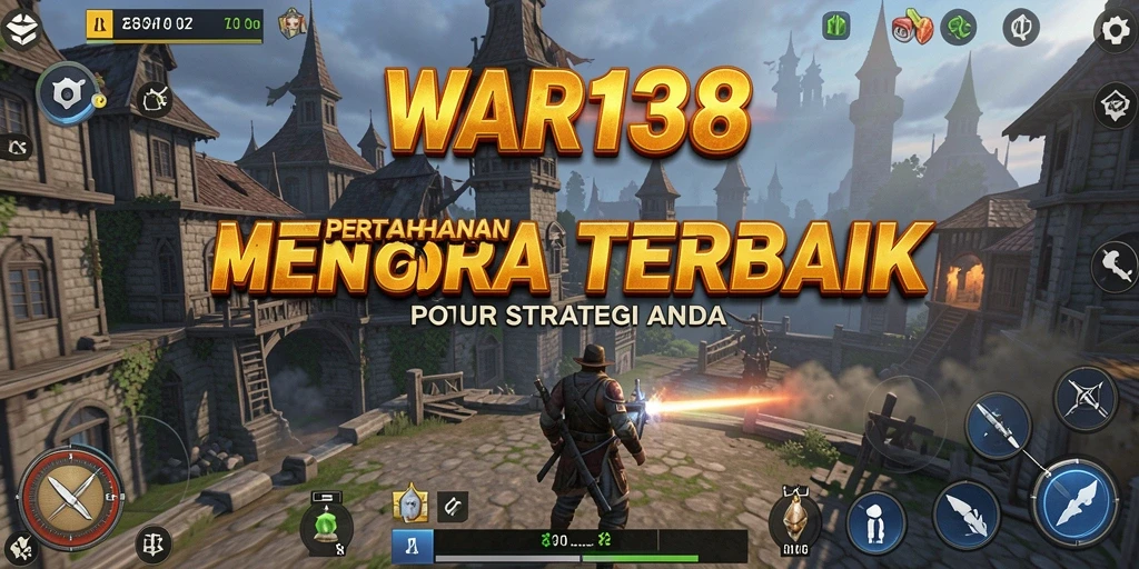 Screenshot WAR138 menampilkan aksi mendebarkan dalam Tower Defense.